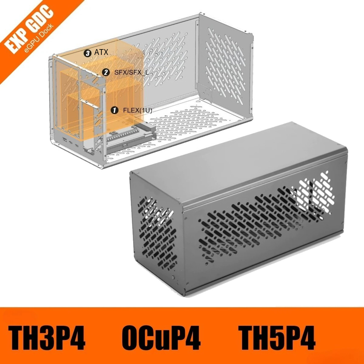External Gpu Dock Pcie 4.0 Oculink - Металлический корпус-шасси для TH3P4 TH5P4 OCuP4
