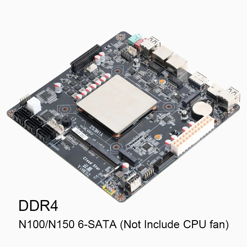 Материнская плата NAS N100/N15 – обзор и цена Nas Motherboard N100 6 Sata