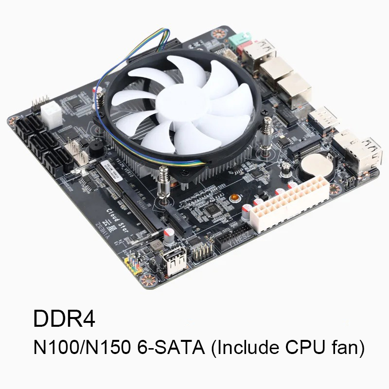 Материнская плата NAS N100/N15 – обзор и цена Nas Motherboard N100 6 Sata