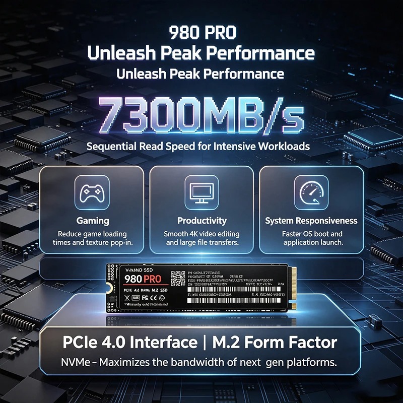 980 PRO – высокоскоростной вну – обзор и цена M.2 Nvme 4Tb Pcie 4.0 Ssd