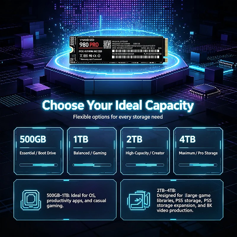 980 PRO – высокоскоростной вну – обзор и цена M.2 Nvme 4Tb Pcie 4.0 Ssd
