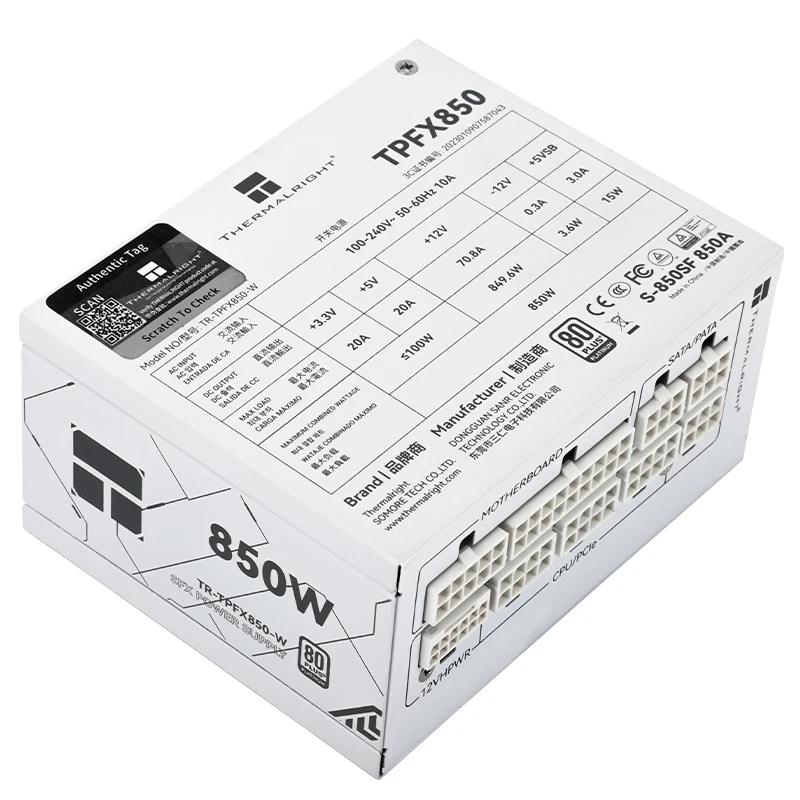 Thermalright TR-TPFX850 белый  – обзор и цена Sfx Power Supply 850W Gold