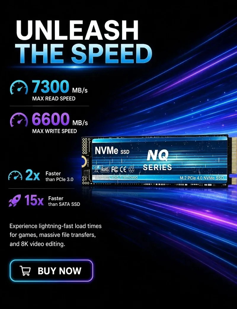 NQ 2TB 4TB PCIe 4.0 NVMe M.2 S – обзор и цена M.2 Nvme 4Tb Pcie 4.0 Ssd